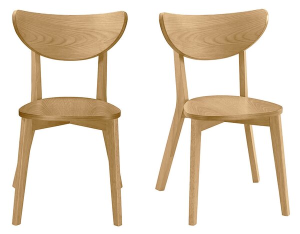 Set di 2 sedie quercia LEENA