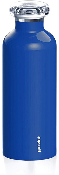 Borraccia termica in acciaio contenitore per liquidi 7,3xh21,2 cm 500 cc Mantiene 12 ore Caldo 24 ore colore , Blu profondo