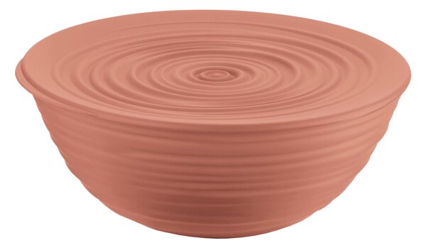 Contenitore con Coperchio, M Tierra riciclando bottiglie di plastica � 18xh7,6 cm - 1090cc Post Consumed Recycled Poliestereastic Terracotta