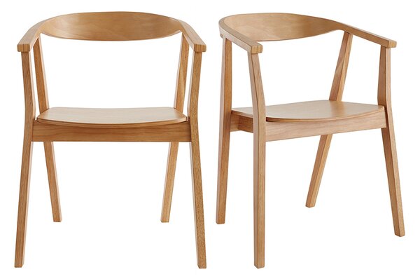Sedie scandinave in legno (set di 2) BAHIA