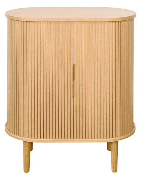 Madia vintage con ante scorrevoli legno chiaro rovere L70 cm EPIC