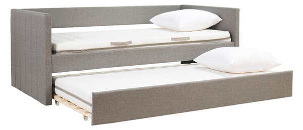 Letto estraibile in tessuto grigio 90x190 cm ELIE