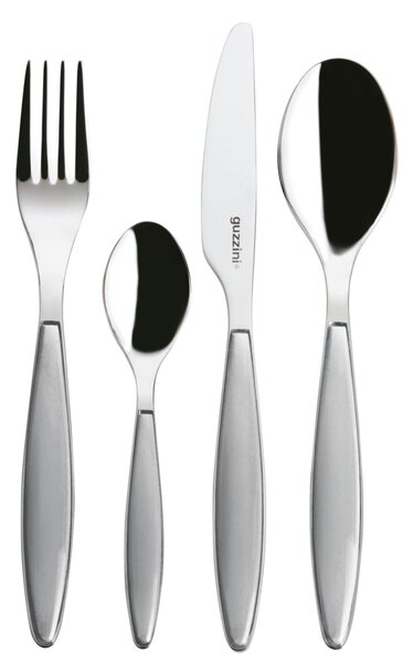 Posate Feeling 24 pezzi Colore Grigio Cielo in acciaio inox 18/10 AISI 420 di Altissima qualit� lavabili in lavastoviglie