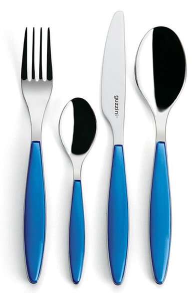 Posate Feeling 24 pezzi Colore Blu Mediterraneo in acciaio inox 18/10 AISI 420 di Altissima qualit� lavabili in lavastoviglie