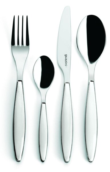 Posate Feeling 24 pezzi Colore Bianco in acciaio inox 18/10 AISI 420 di Altissima qualit� lavabili in lavastoviglie colore bianco