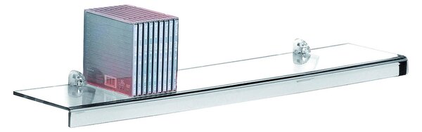 Mensola da muro in Cristallo acrilico Piccola PLANA Dimensioni 50x15 cm Portata max: 12 kg Trasparente, profondit� 15 cm trasparente