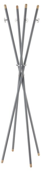 Appendiabiti richiudibile Mikado diametro 40xh184 cm in metallo verniciato con polveri epossidiche particolari in legno