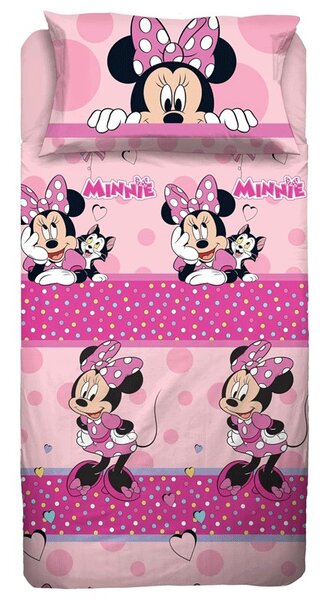 Lenzuola lettino singolo Minnie Disney