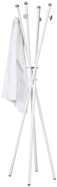 Appendiabiti in metallo verniciato richiudibile Kebab �40 xh180cm Pomelli Colore Trasparente
