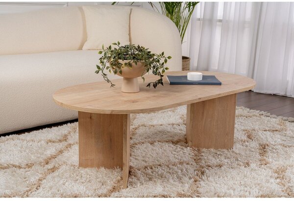 Tavolino da salotto di colore naturale con effetto rovere 60x119 cm Sable – Kalune Design