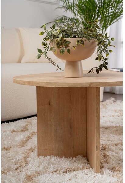Tavolino da salotto di colore naturale con effetto rovere 60x119 cm Sable – Kalune Design