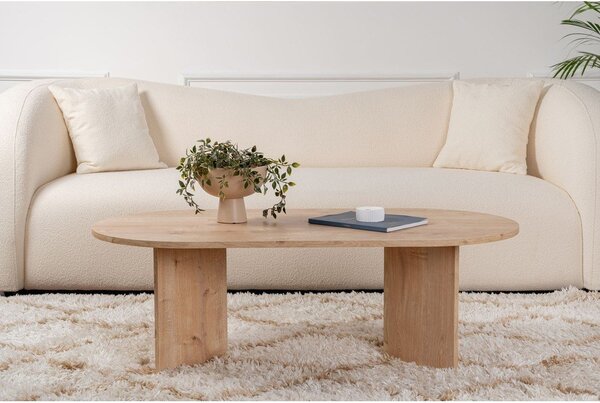 Tavolino da salotto di colore naturale con effetto rovere 60x119 cm Sable – Kalune Design
