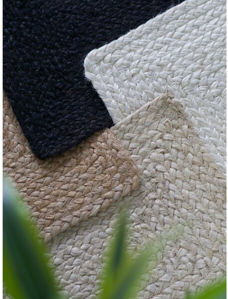 Tappeto color crema in iuta reversibile/tessuto a mano 200x300 cm Juno – Hanse Home