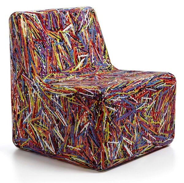 Poltrona CORA in Materiale Plastico Termofuso 68x69xh77 cm colore Multicolor
