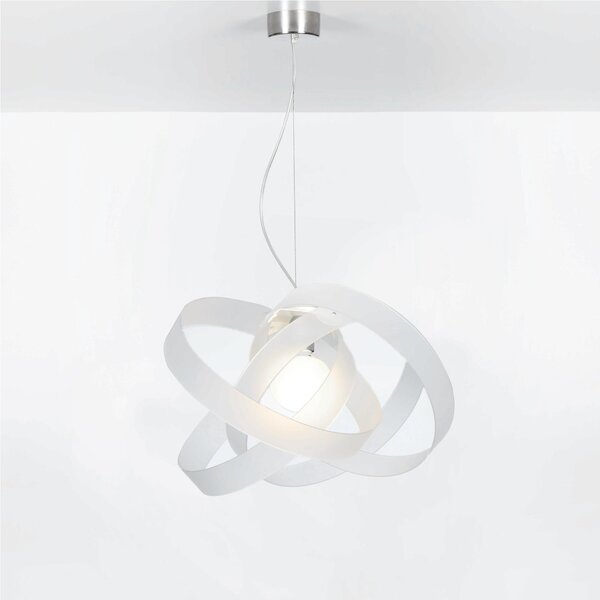 Sospensione in metacrilato NUVOLA � 56xh36 cm colore bianco satinato