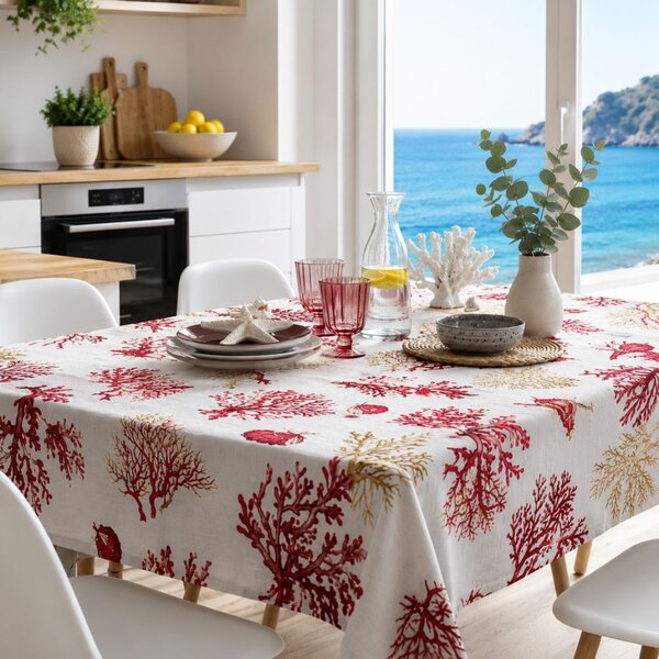 Tovaglia da tavola in cotone Coralli Botticelli Home