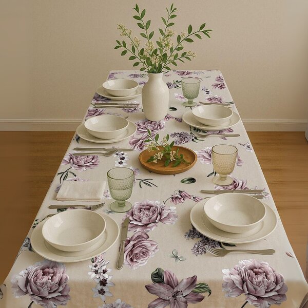 Tovaglia da tavolo con tovaglioli Botticelli Home Bloom