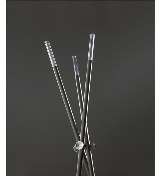 Portabiti STILO con struttura tubolare 50x50xh178 cm in acciaio verniciato finitura sabl� particolari in policarbonato ed alluminio