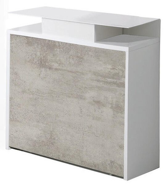 Consolle con cassetto ARCHIMEDE 96x36xh88 cm pi� tavolo chiudibile 6 sedie chiudibili ZETA