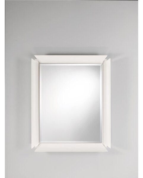 Specchio rettangolare da parete in alluminio verniciato Glam 80x96