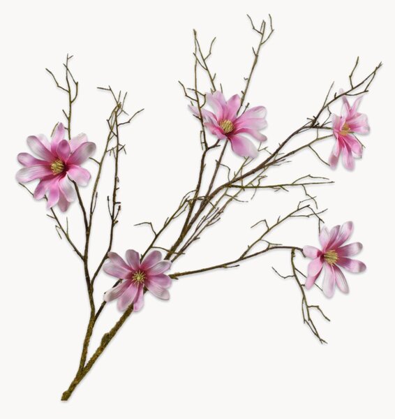 Set di 2 fiori artificiali Magnolia