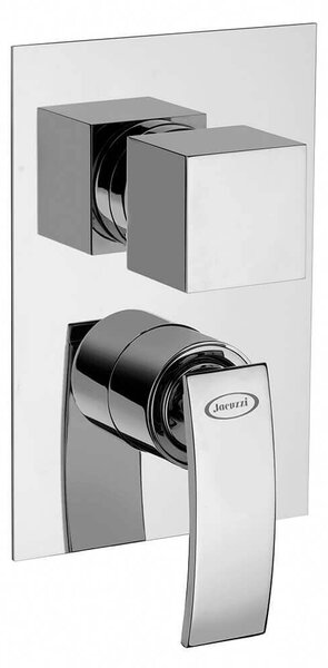 Miscelatore doccia incasso con deviatore monoleva Jacuzzi | rubinetteria Glint ottone cromato 0IQ00400JA01