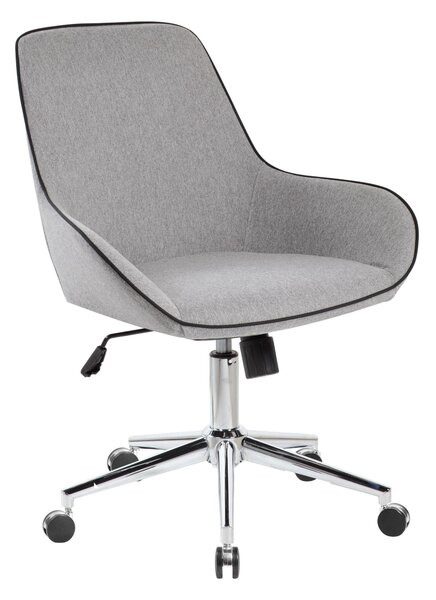 Poltrona Attesa con braccioli SANTA FE L73 x P38 x H70 cm - 12,2 kg con tessuto grigio