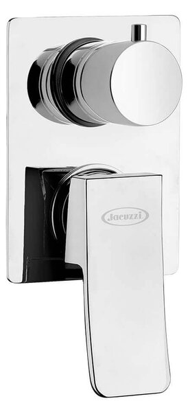 Miscelatore doccia incasso con deviatore monoleva Jacuzzi | rubinetteria Tank ottone cromato 0TN00400JA00