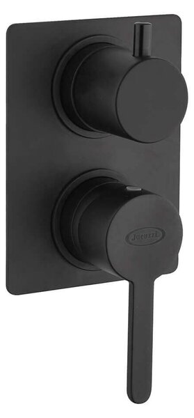 Miscelatore doccia incasso con deviatore monoleva nero Jacuzzi | rubinetteria Sunset ottone 0SUYO400JA01