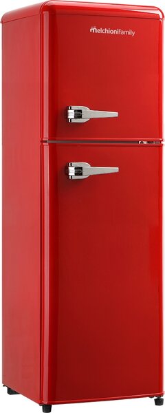 Melchioni Frigorifero Doppia Porta Capacit 85 Litri Classe energetica E Raffreddamento Statico colore Rosso - 118700258 Siberia 85 Vintage