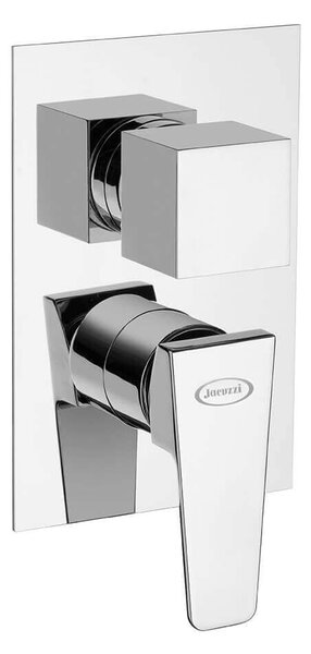 Miscelatore doccia incasso con deviatore monoleva Jacuzzi rubinetteria Beam ottone cromato