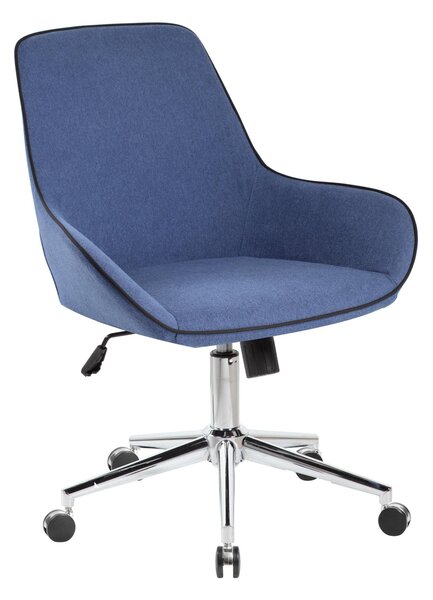 Poltrona Attesa con braccioli SANTA FE L73 x P38 x H70 cm - 12,2 kg con tessuto blu