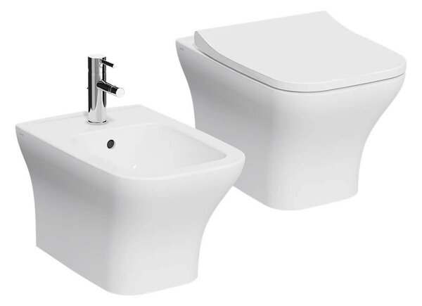 Sanitari sospesi Vitra MIa Square wc rimless e bidet