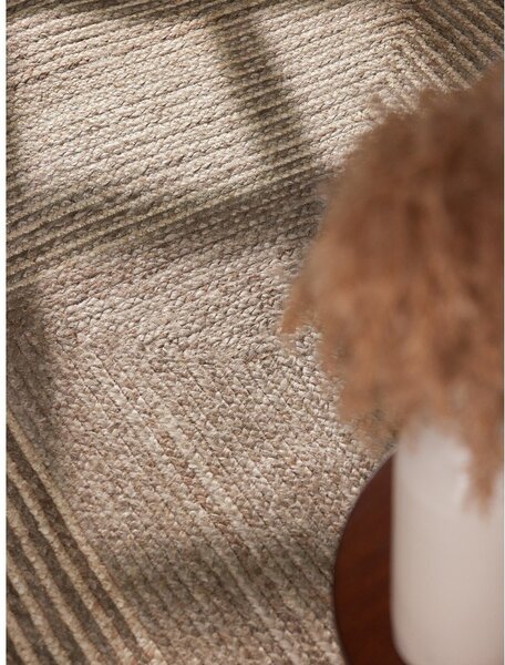 Tappeto colore naturale chiaro/colore naturale scuro in iuta reversibile/tessuto a mano 120x170 cm Juno – Hanse Home