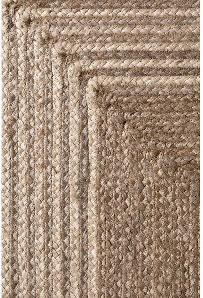 Tappeto colore naturale chiaro/colore naturale scuro in iuta reversibile/tessuto a mano 120x170 cm Juno – Hanse Home