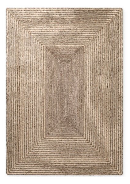 Tappeto colore naturale chiaro/colore naturale scuro in iuta reversibile/tessuto a mano 120x170 cm Juno – Hanse Home