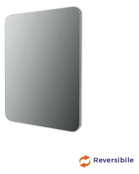 Specchio stondato filo lucido 90X74 reversibile forma rettangolare