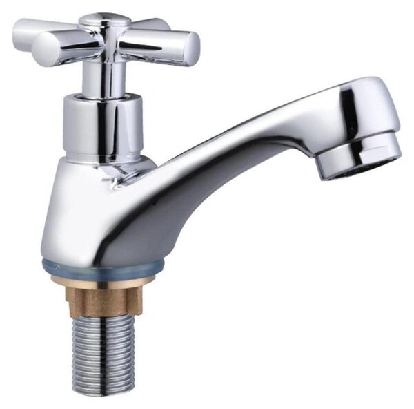 Miscelatore monocomando cromato per lavabo, solo acqua fredda, design bar