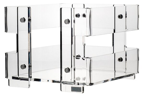 Portatovaglioli in plexiglas minerva Small linea moderna dimensioni 13x14,5xh10,5 cm, spessore 8 mm