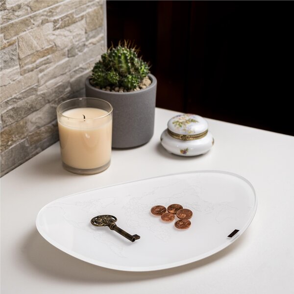 Vuotatasche global thinking bianco, spessore 5 mm