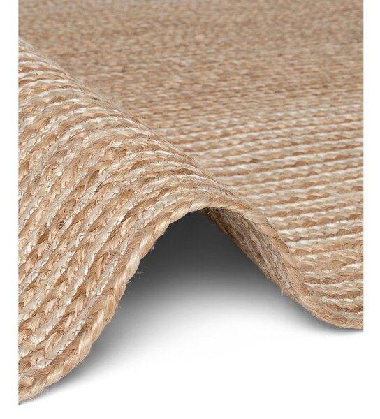 Tappeto di colore naturale/colore naturale chiaro in iuta reversibile/tessuto a mano 120x170 cm Juno – Hanse Home