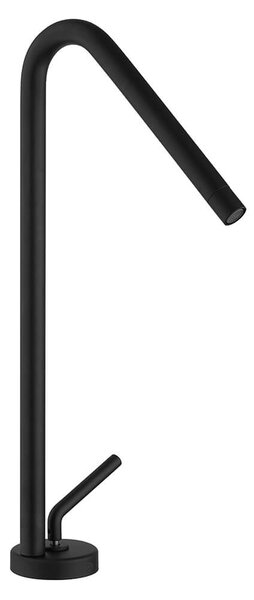 Rubinetto miscelatore lavabo alto nero opaco serie Lumos di Jacuzzi Rubinetteria per piletta click clack