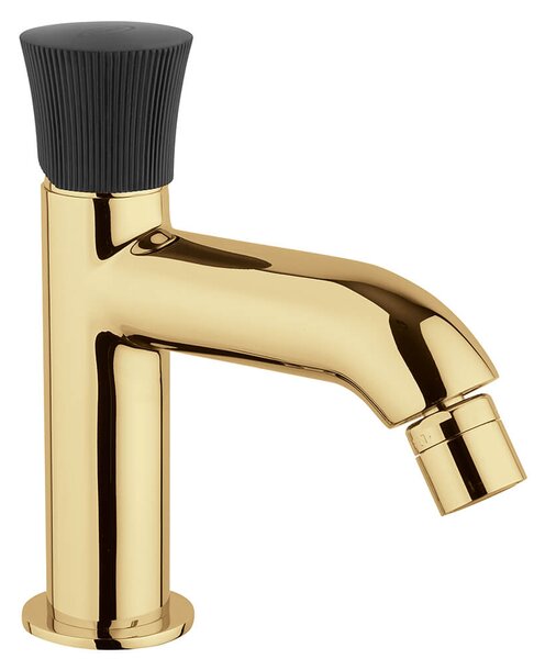 Rubinetto per bidet oro spazzolato Jacuzzi serie Illumina per piletta click clack