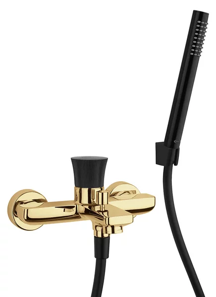 Gruppo vasca oro spazzolato serie Illumina di Jacuzzi Rubinetteria
