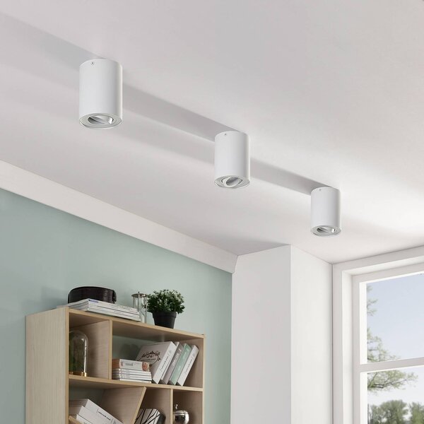 Plafoniera soffitto Jolina Arcchio, dimmerabile, Bianco / Opale, Corridoio, Alluminio, Moderno, Plafoniera