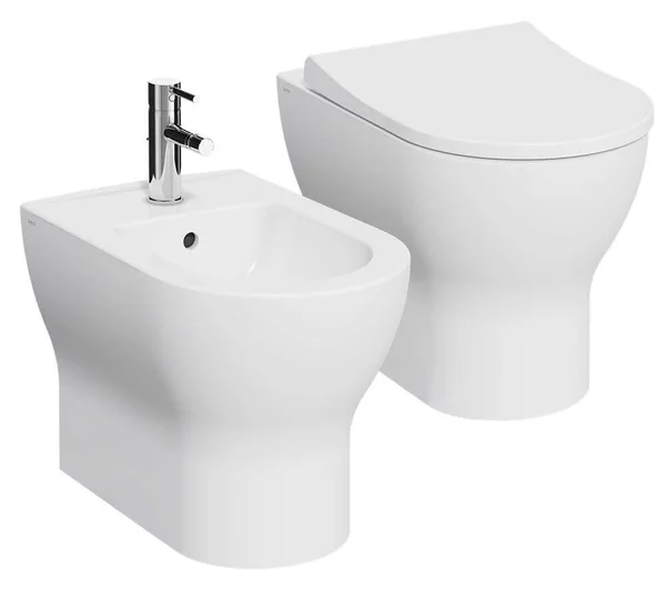Sanitari Mia Round filo muro di Vitra con wc rimless