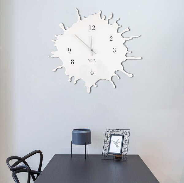 Orologio da parete movimento al quarzo BIG �63,5x2,5 in plexigas bicolore SKIZZO Bianco
