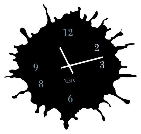 Orologio da parete movimento al quarzo BIG �63,5x2,5 in plexigas bicolore SKIZZO Nero