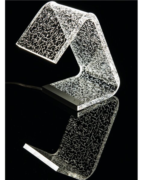 Abat-Jour C-LED MAYA 11x17xh19 cm - 1,9 W-24 V struttura in Plexi