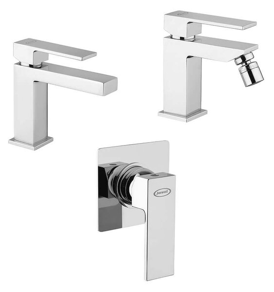 Set miscelatori Jacuzzi Rubinetteria lavabo bidet e doccia incasso serie Twinkle